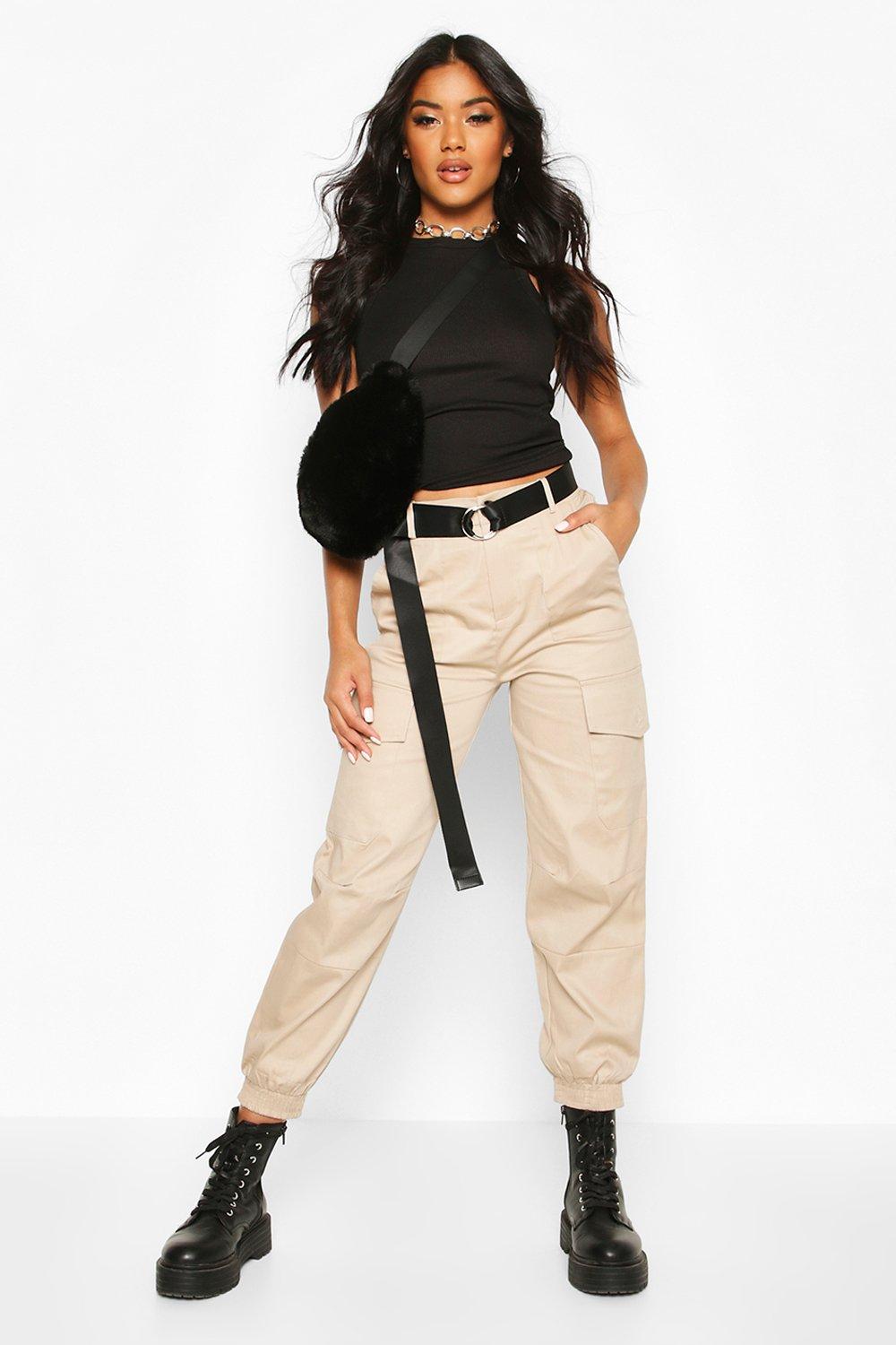 belted cargo pants