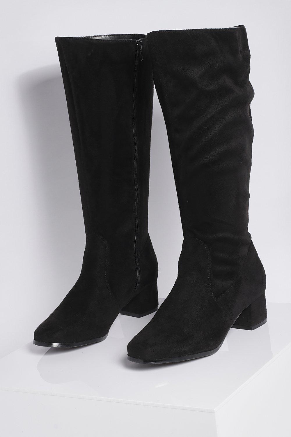 Wide calf fit knee high deals boots