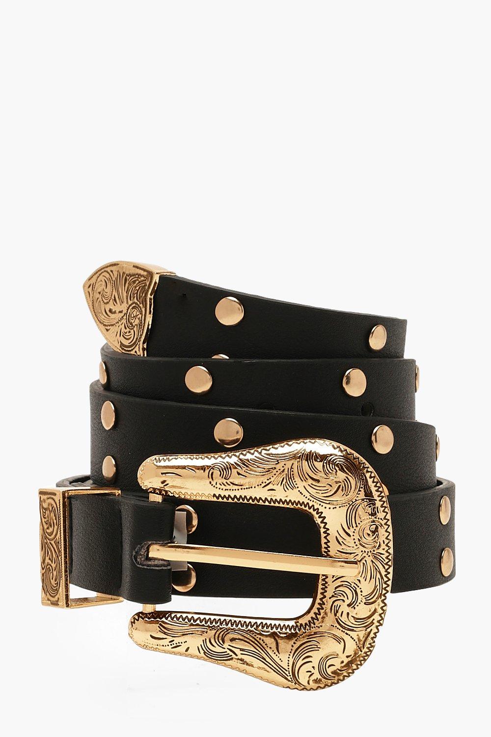 studded western belt