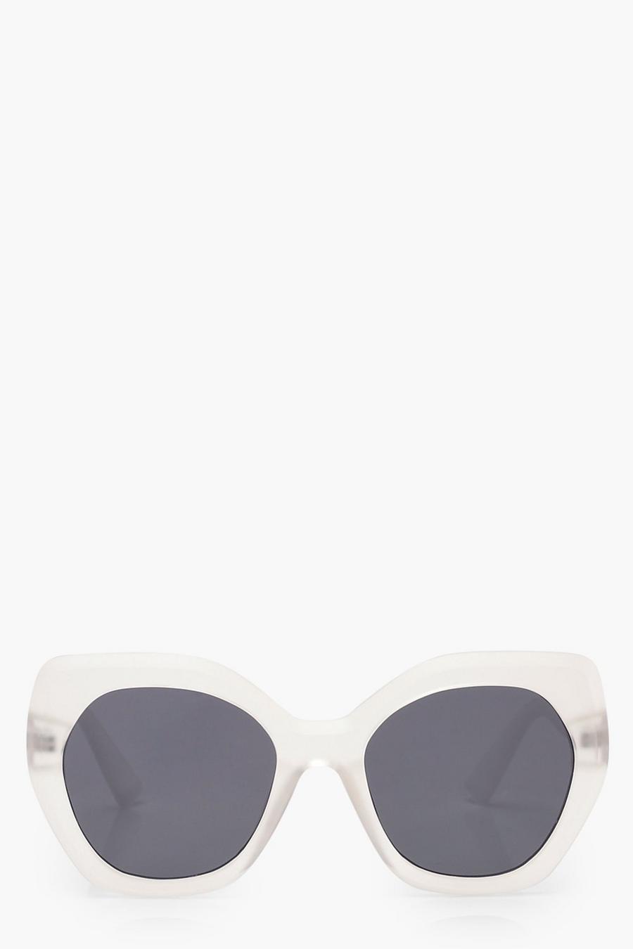 Clear Frosted Oversized Sunglasses image number 1