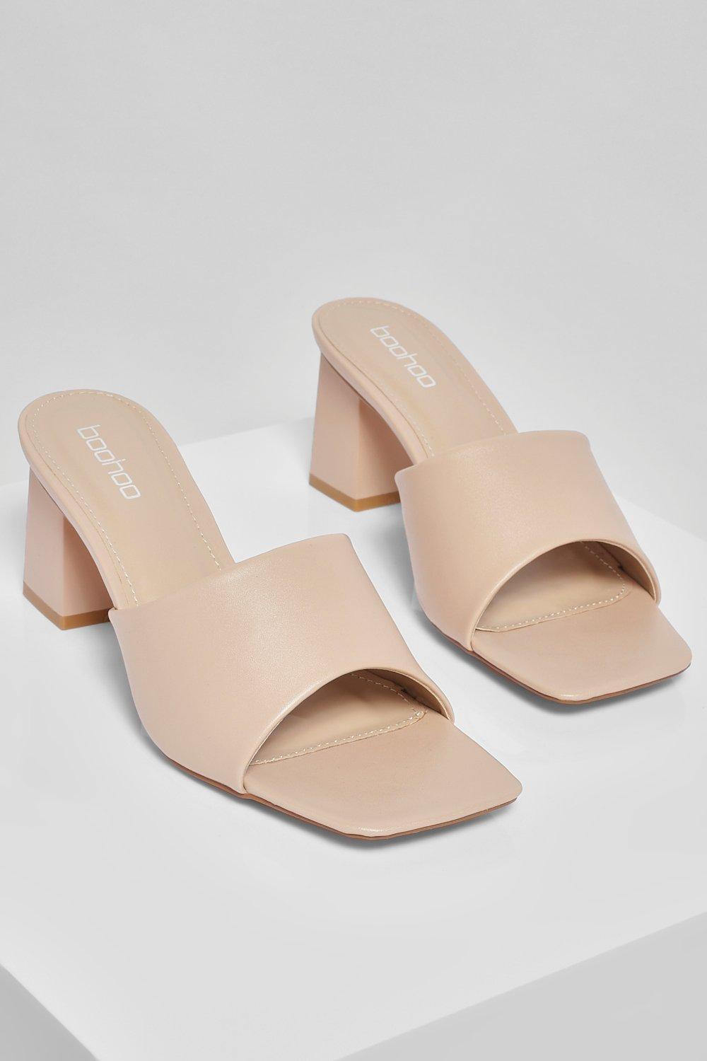 cream mules