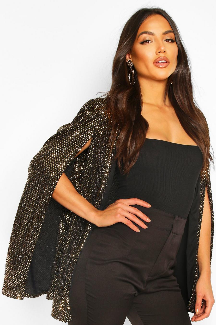 Gold Sequin Cape image number 1