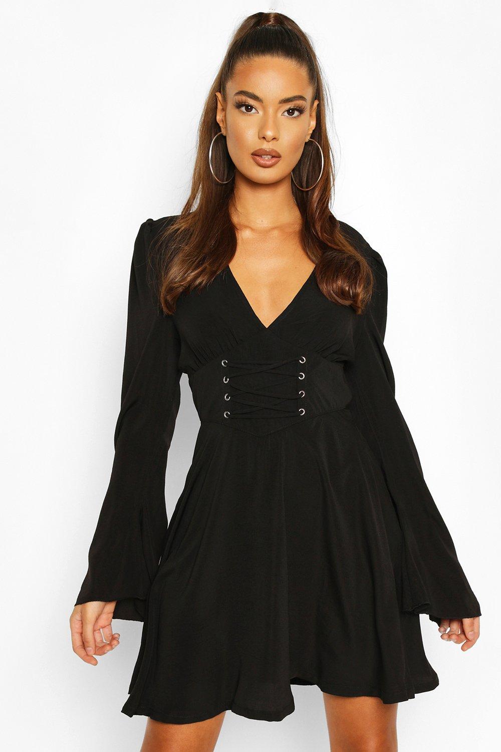 corset dress boohoo