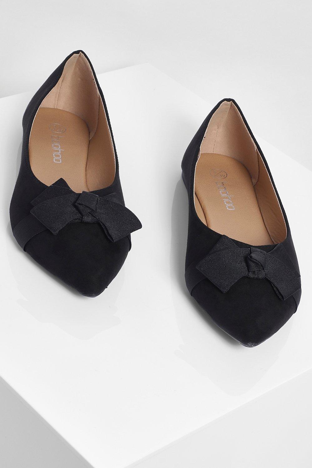 pointed flats wide fit