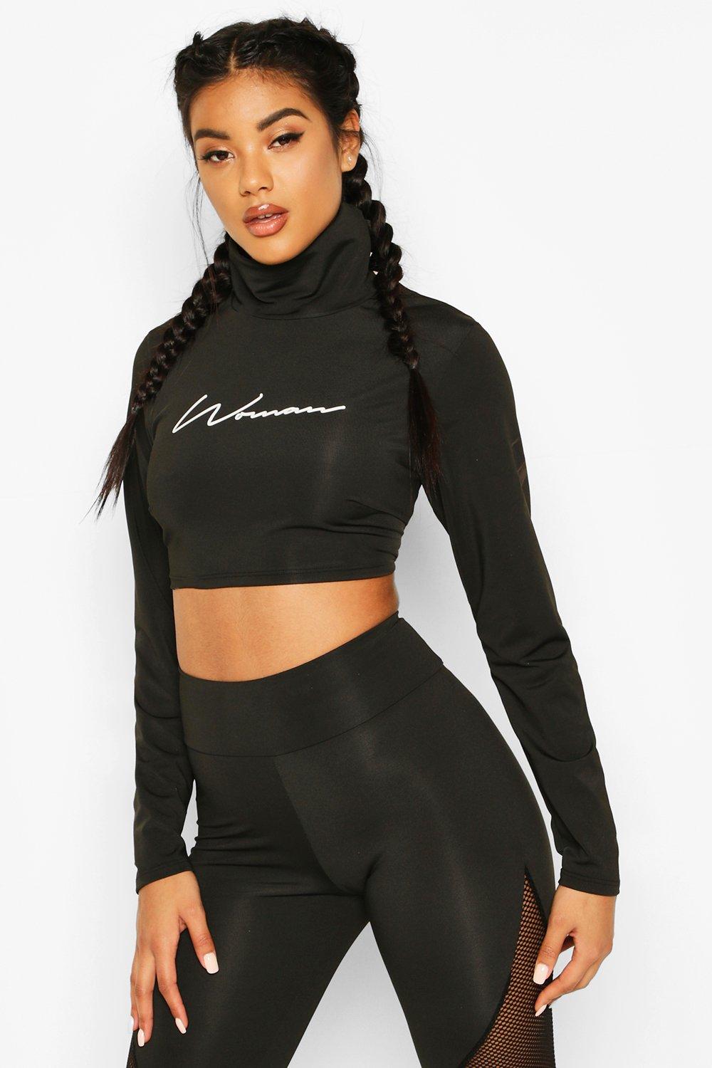 Fit Long Sleeve High Neck Running Top