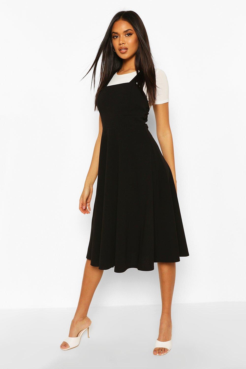 black pinafore dress uk