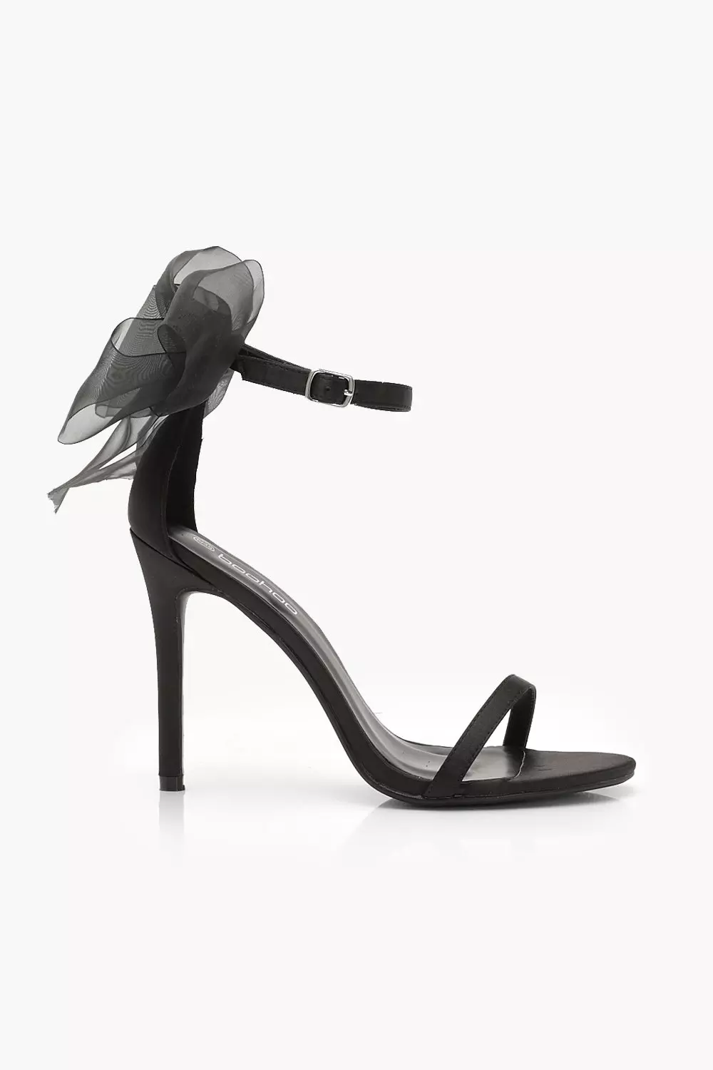 Black Bow Back Two Part Heels alternative image