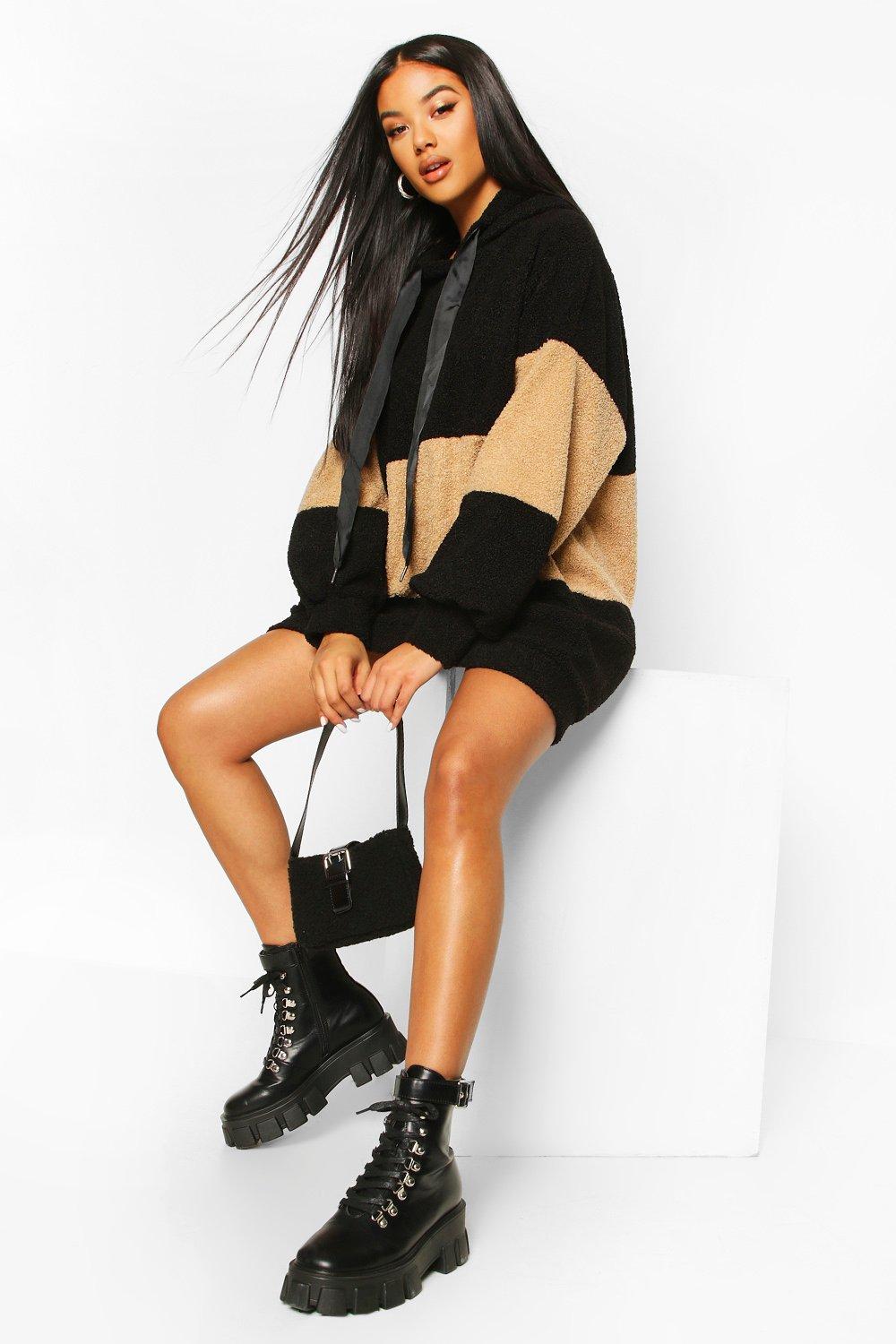 boohoo sweatshirt dress