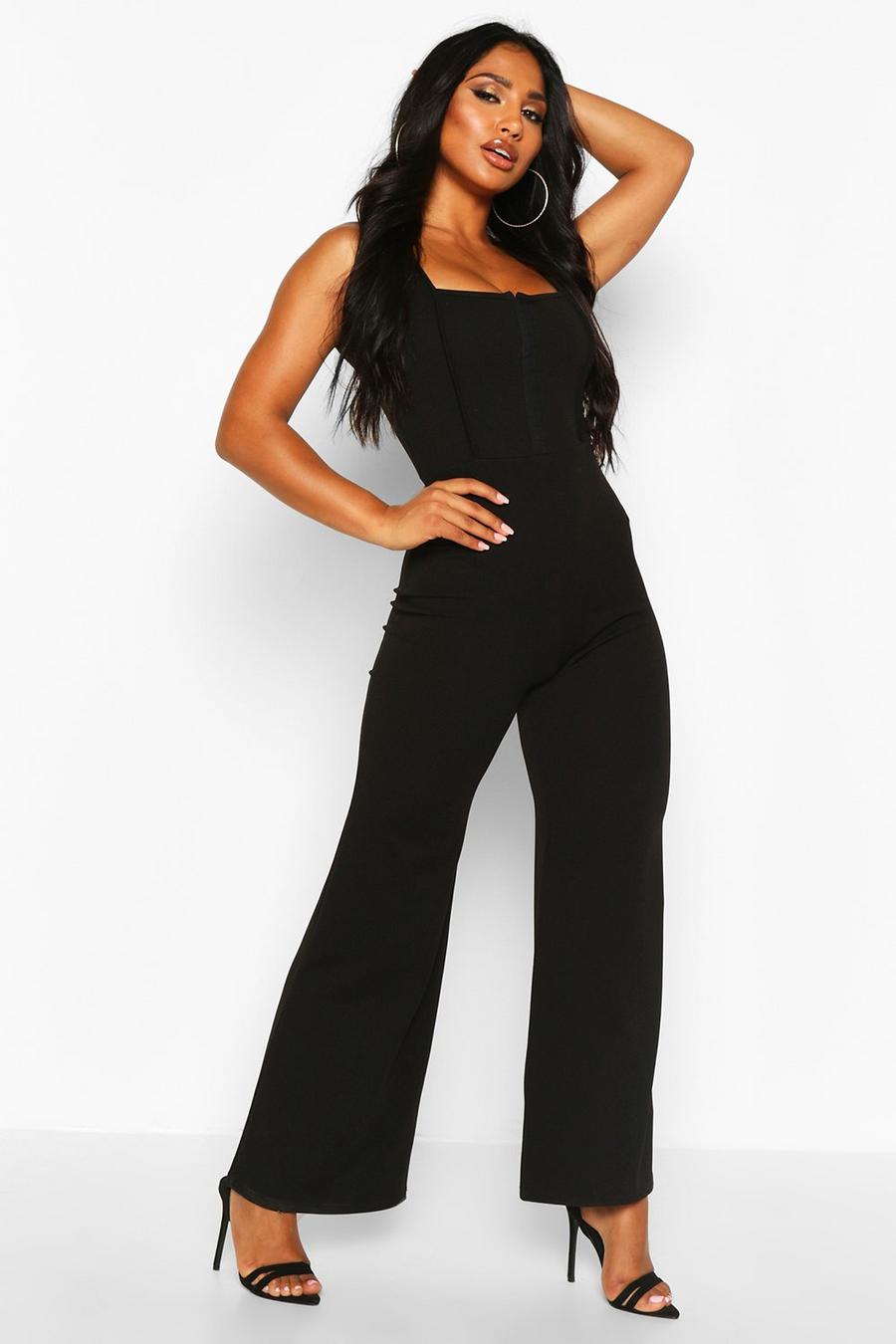 Square Neck Hook And Eye Jumpsuit image number 1
