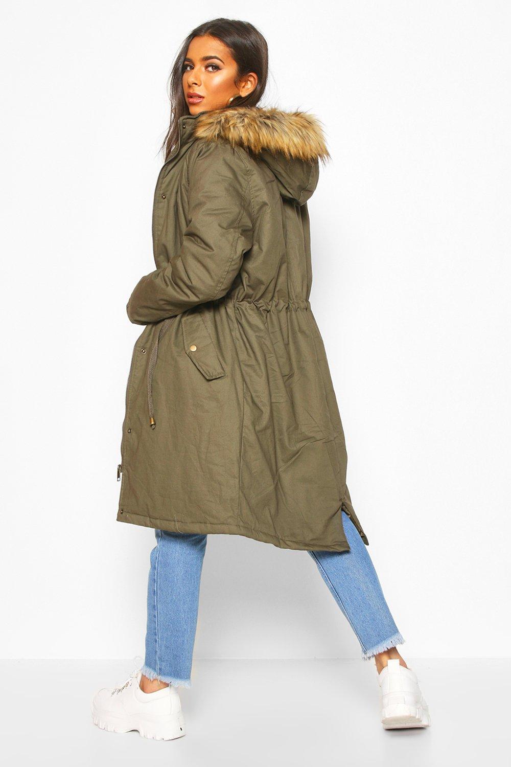 boohoo parka jacket