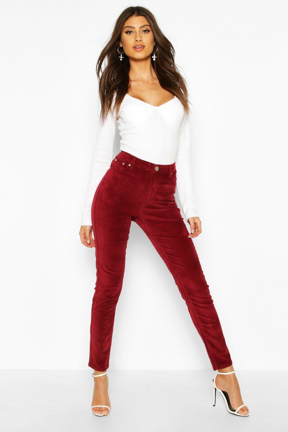 velvet skinny jeans