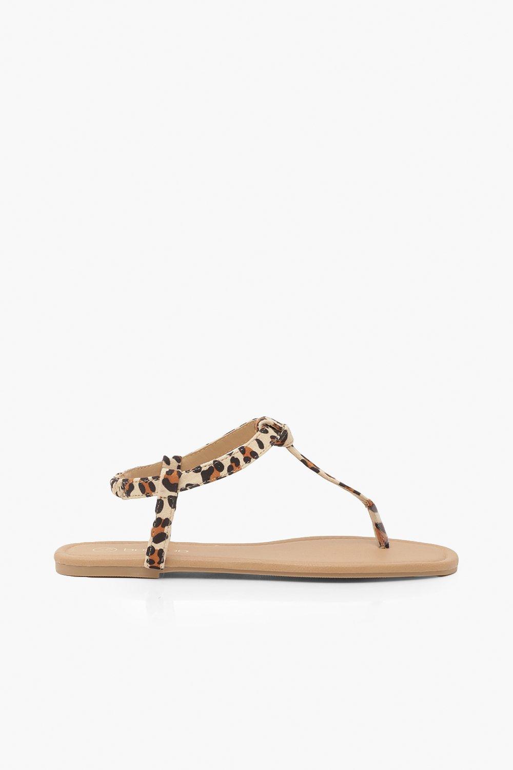 Square Toe Thong Sandals