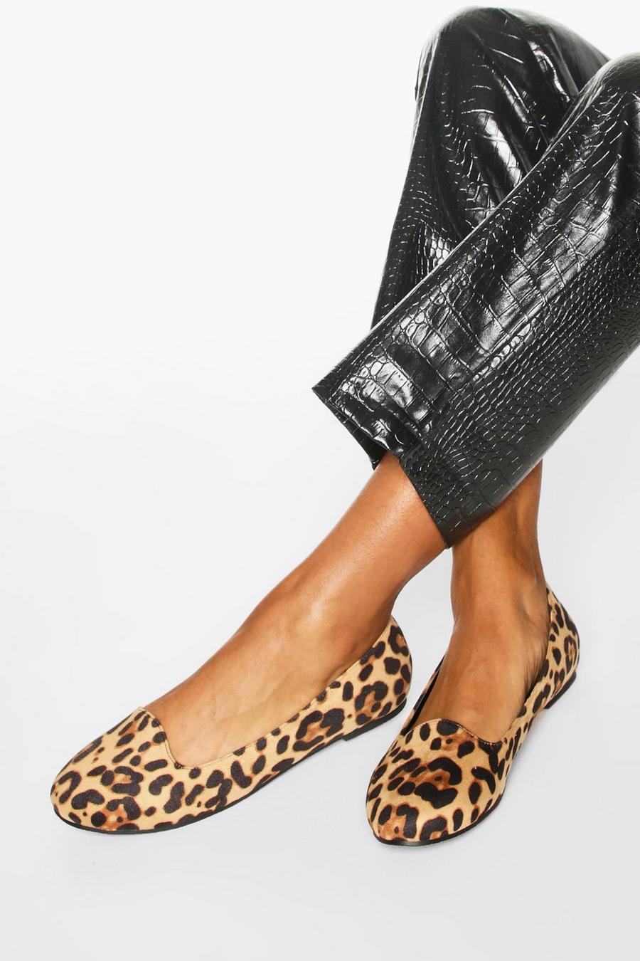 Basic Leopard Slipper Ballet Flats