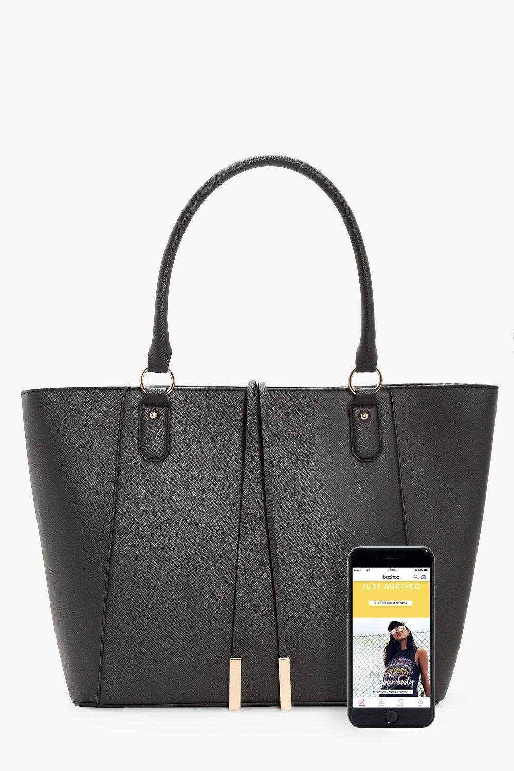 Structured black cheap bag