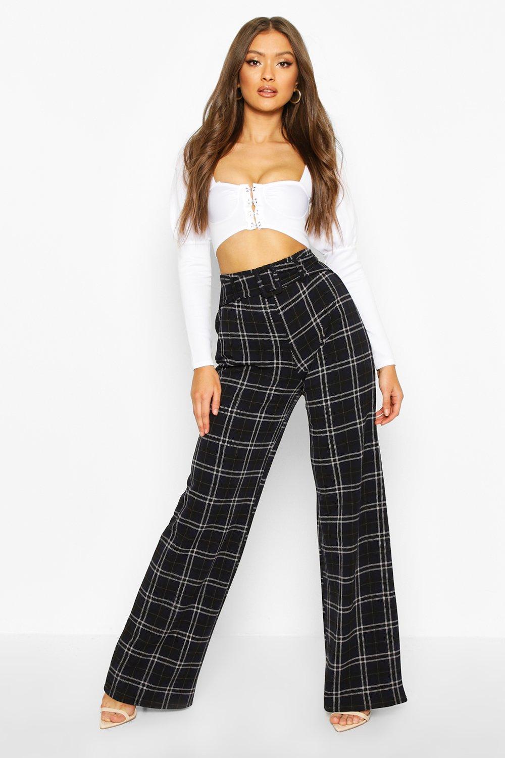 boohoo curve trousers