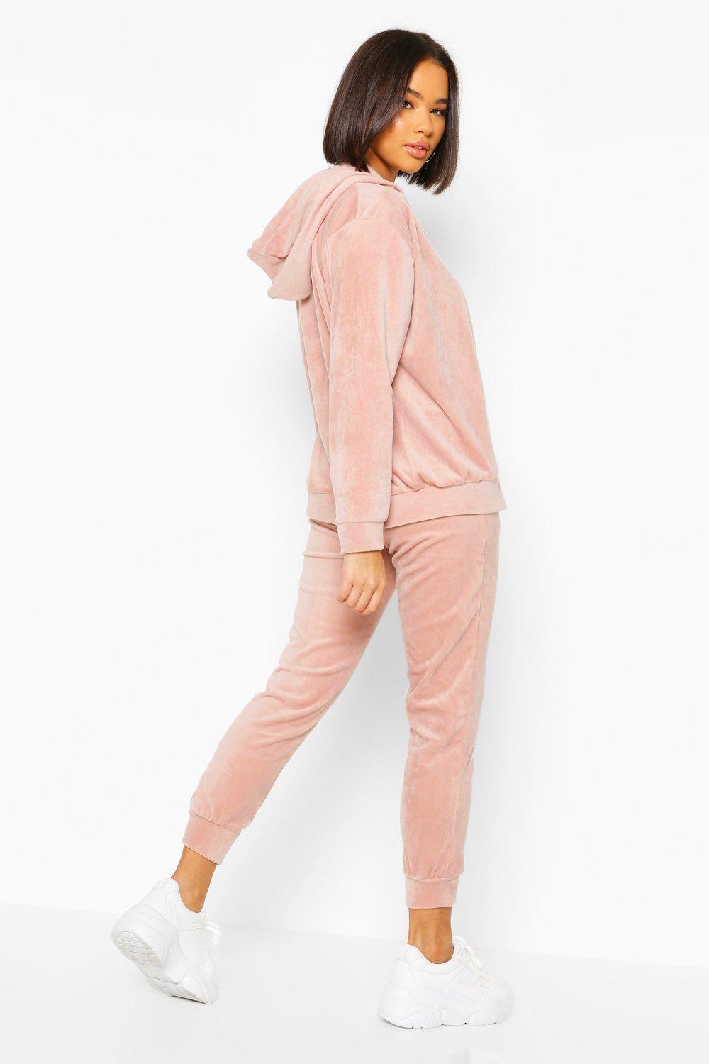 suede tracksuit womens