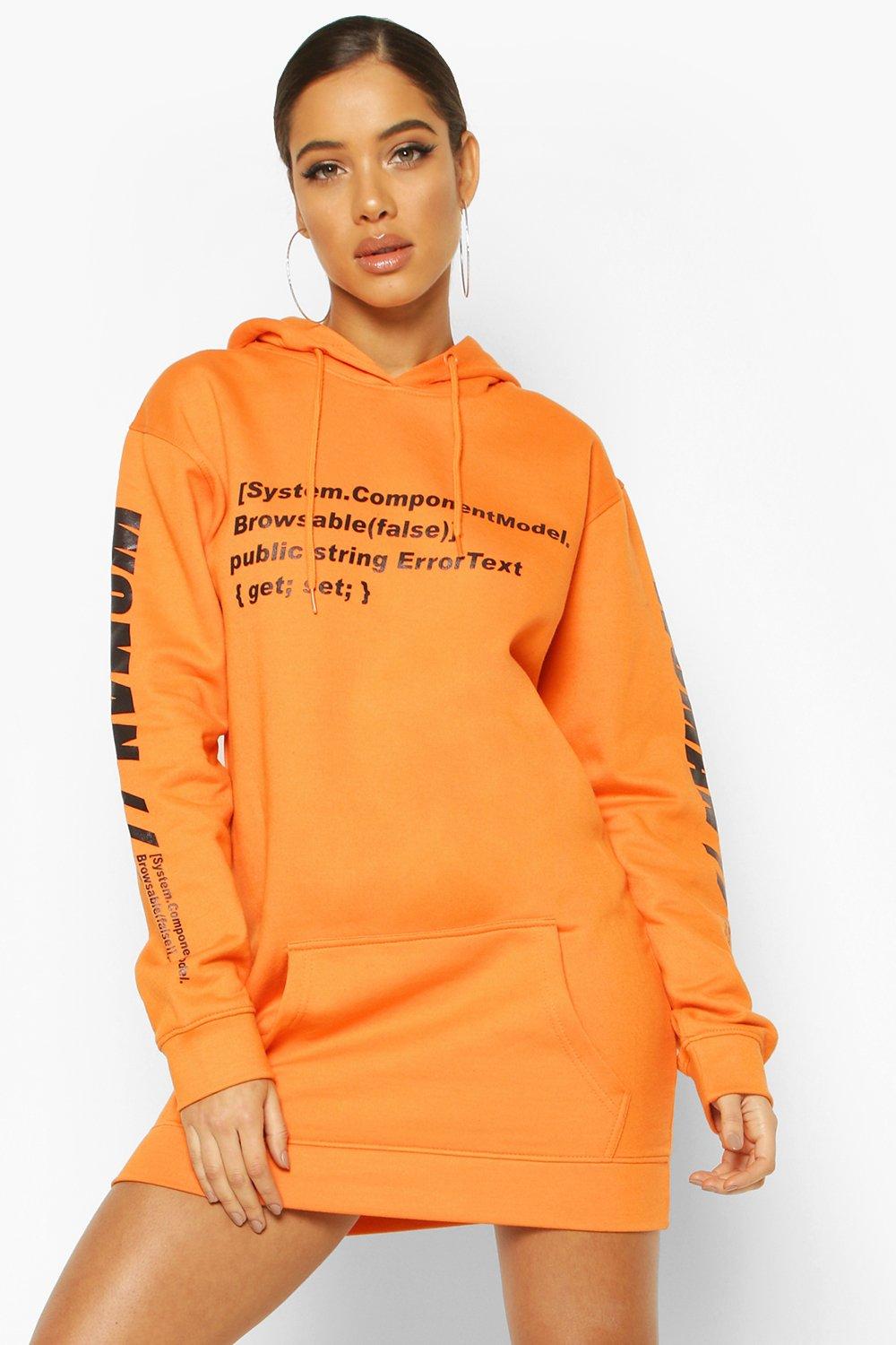 orange graphic hoodie