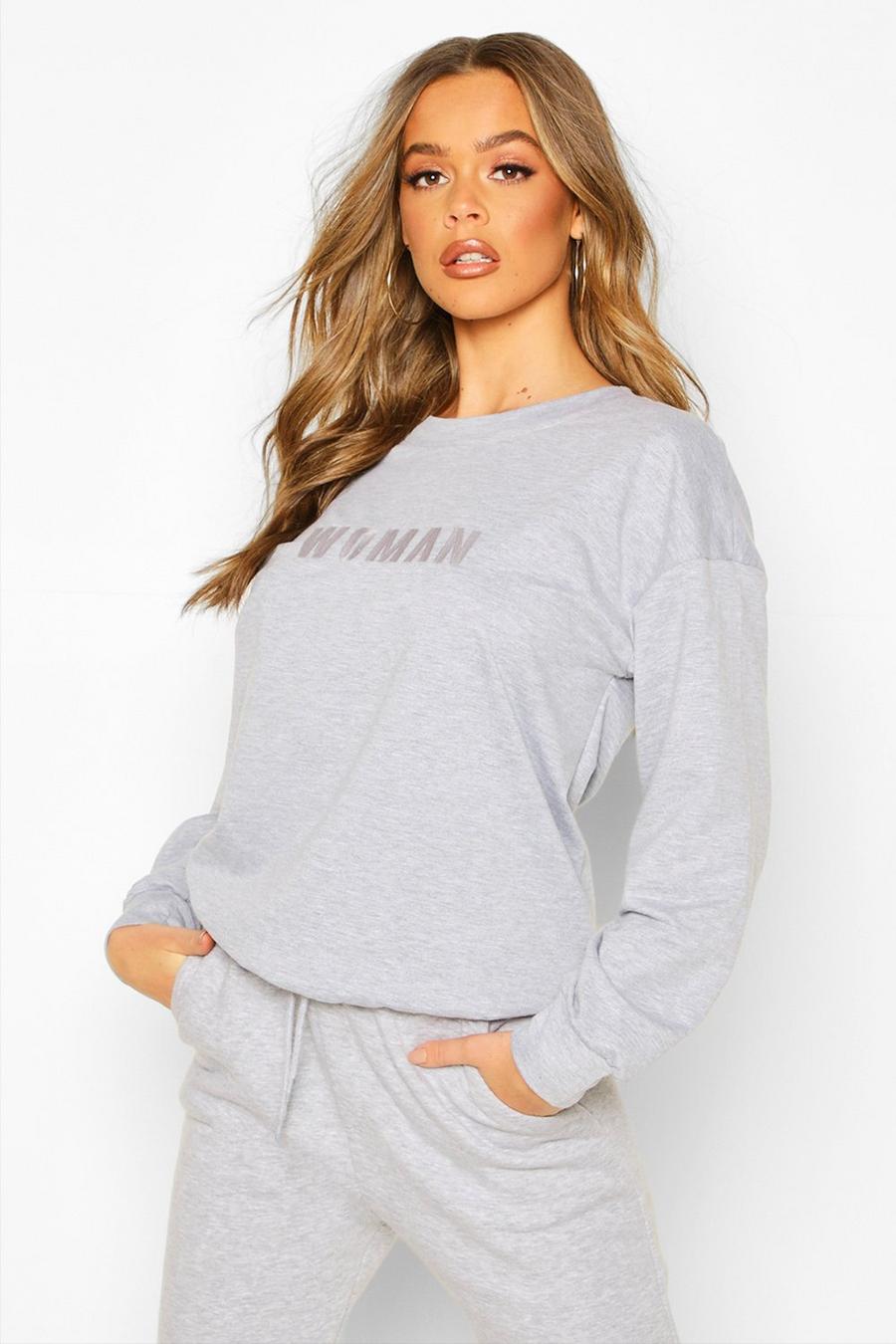 Woman Embroidered Oversized Sweater image number 1
