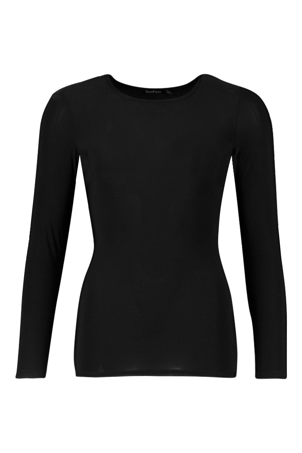 Black Soft Touch Long Sleeve Gym Top