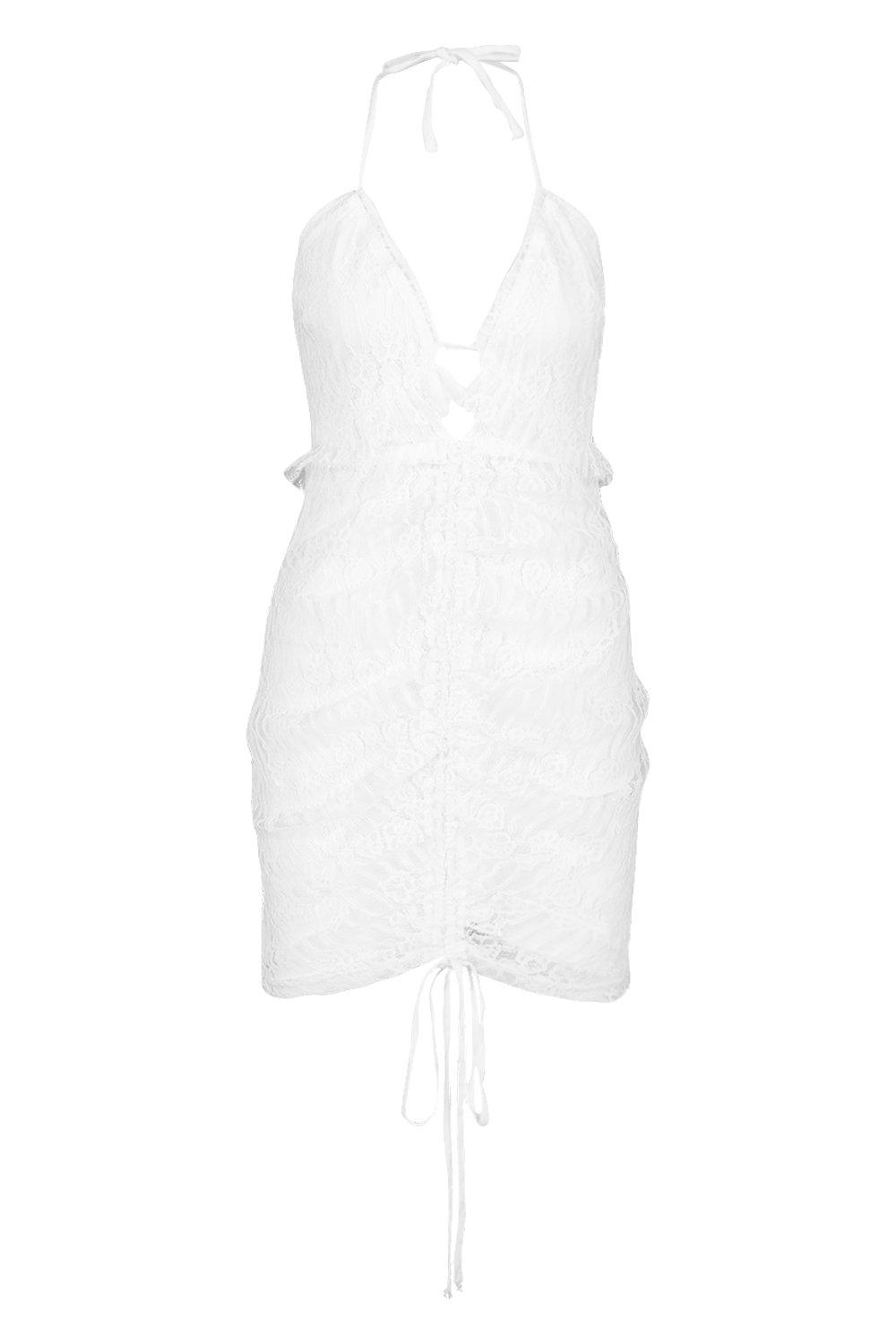 boohoo white mini dress