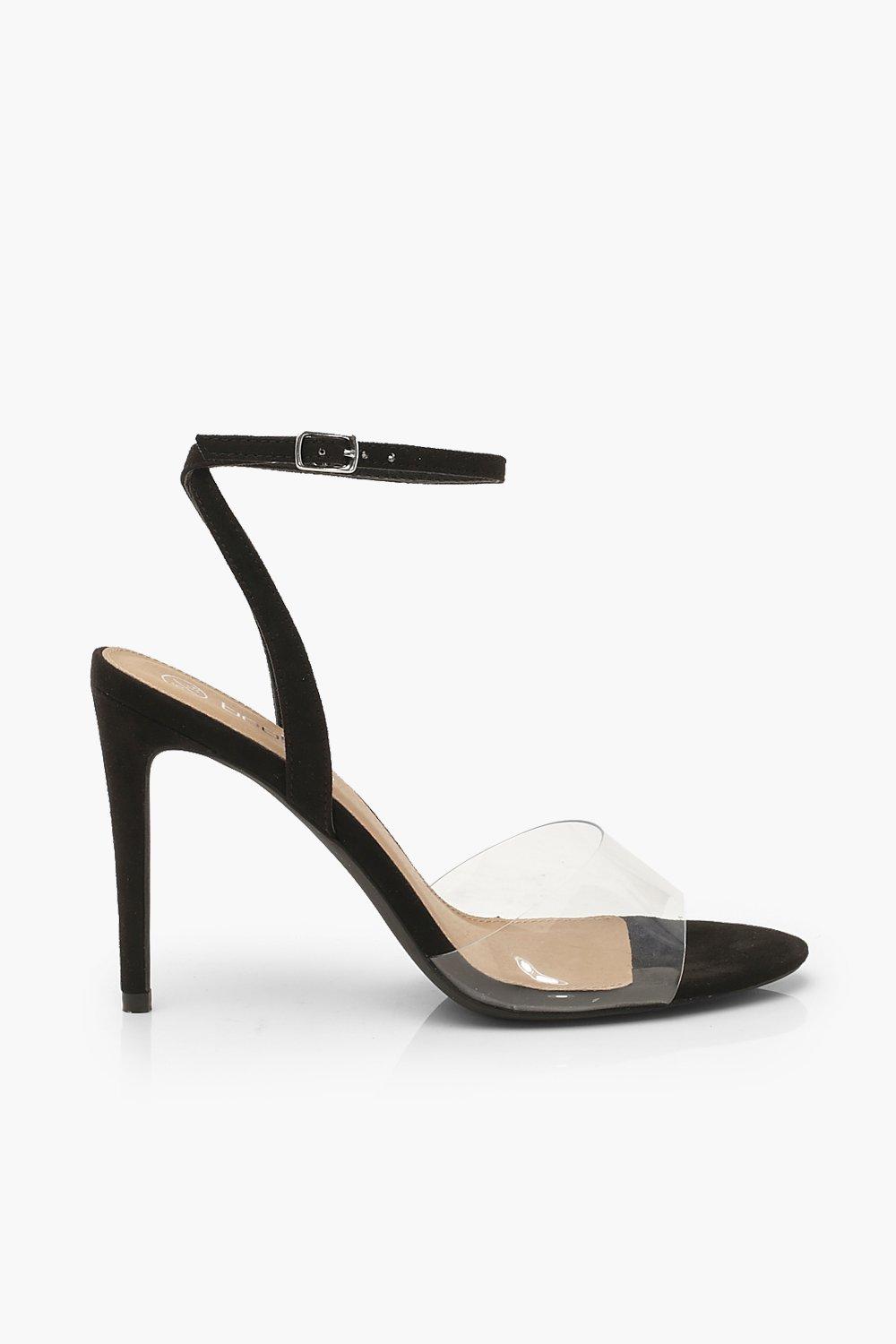 clear 2 strap sandals