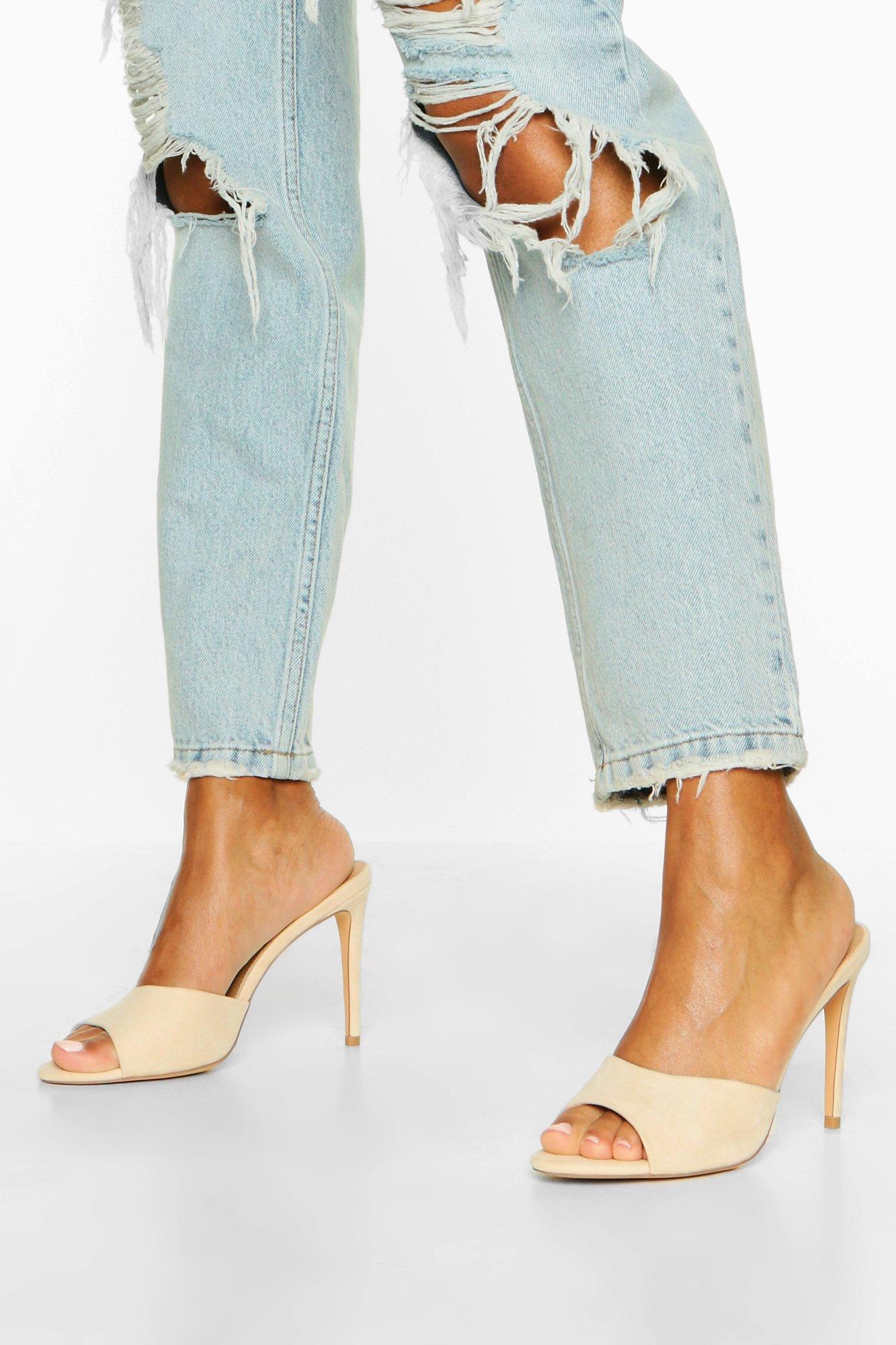 boohoo nude shoes