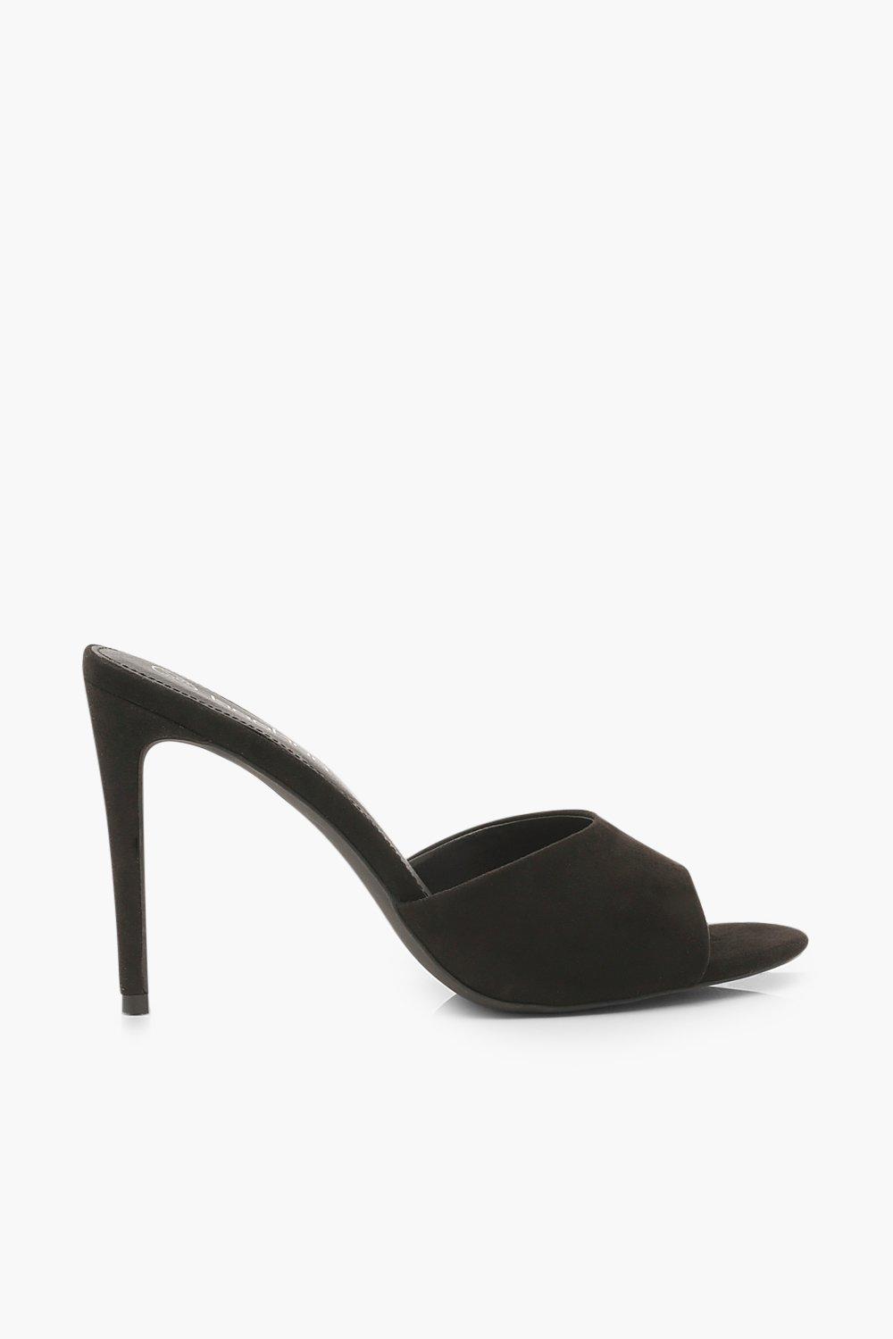 Black peep toe stilettos best sale