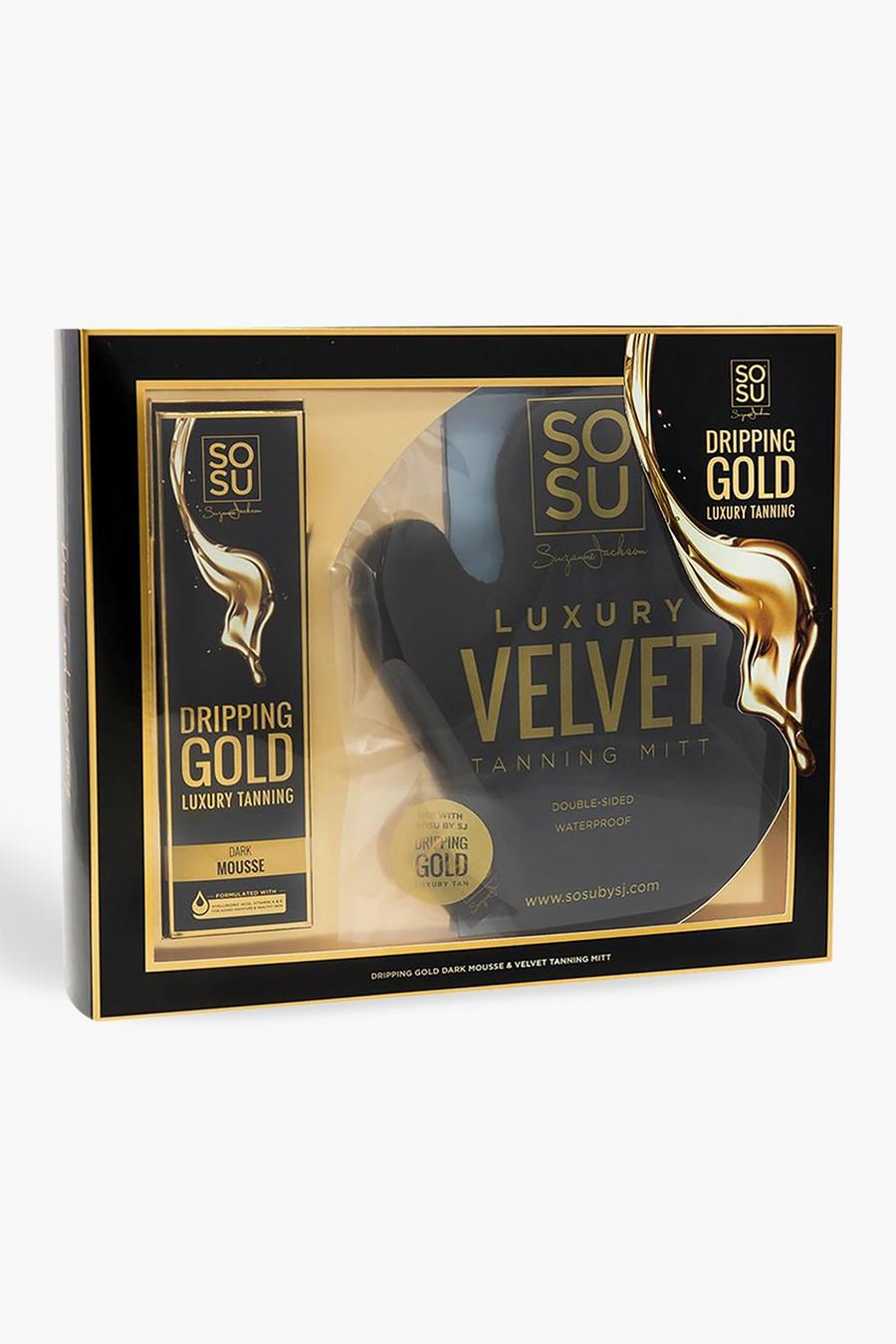 Gold metallic Sosu Dark Mousse And Tanning Mitt Gift Set