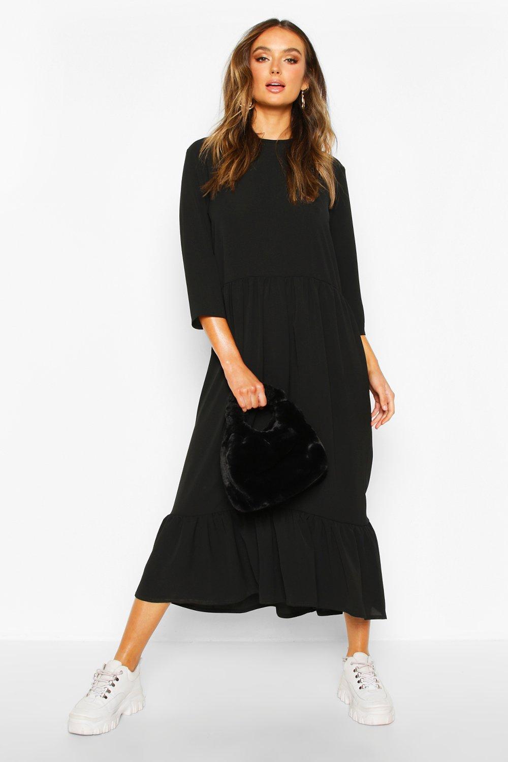 Mid sleeve sale midi dress