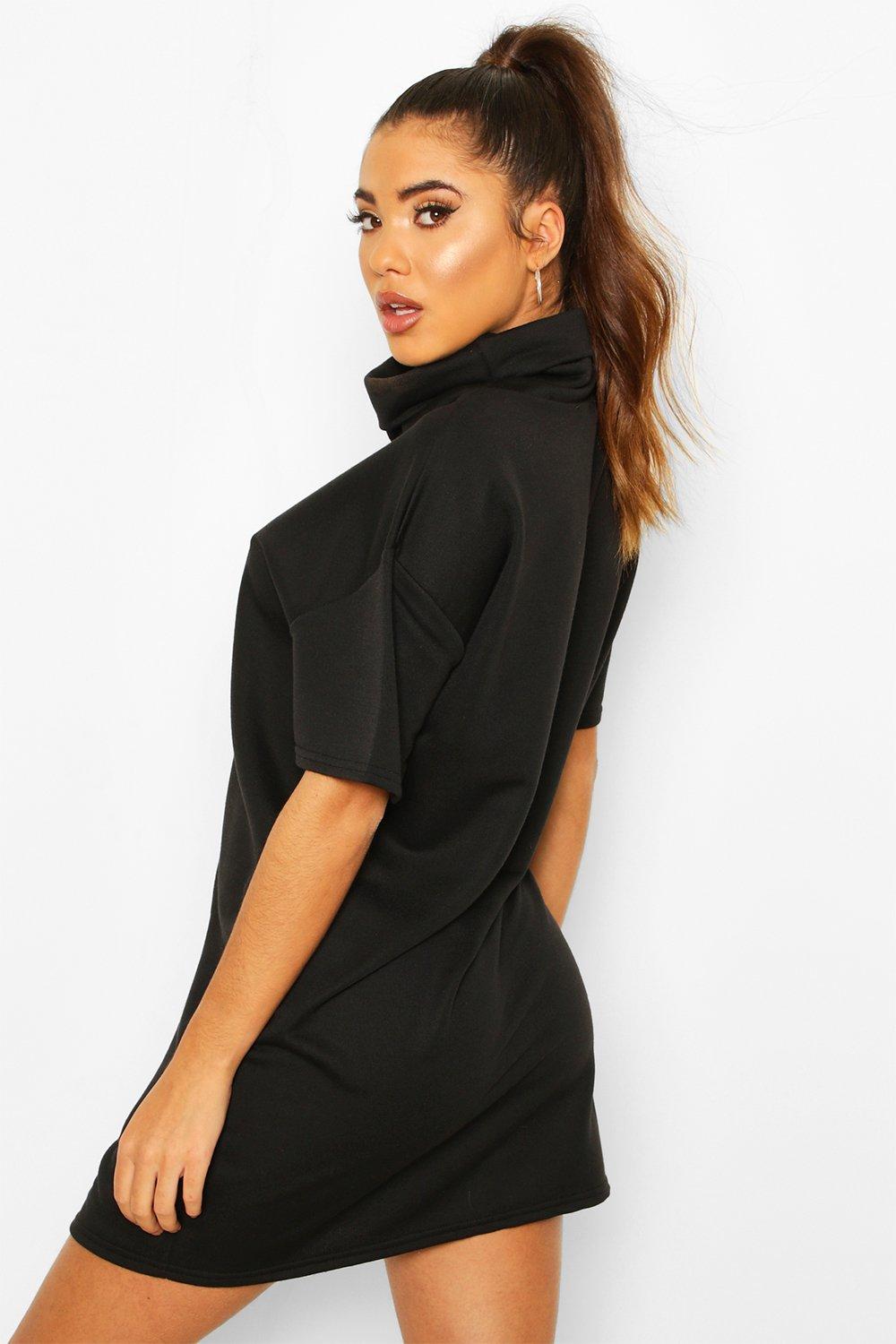 Short sleeve hot sale sweatshirt dress