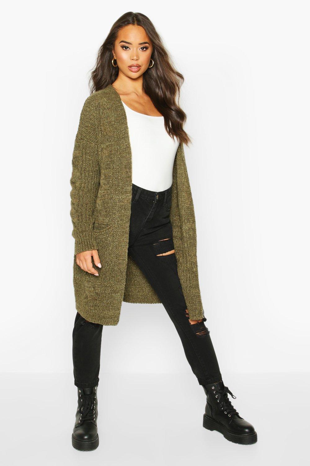 Cable Knit Oversized Boyfriend Cardigan