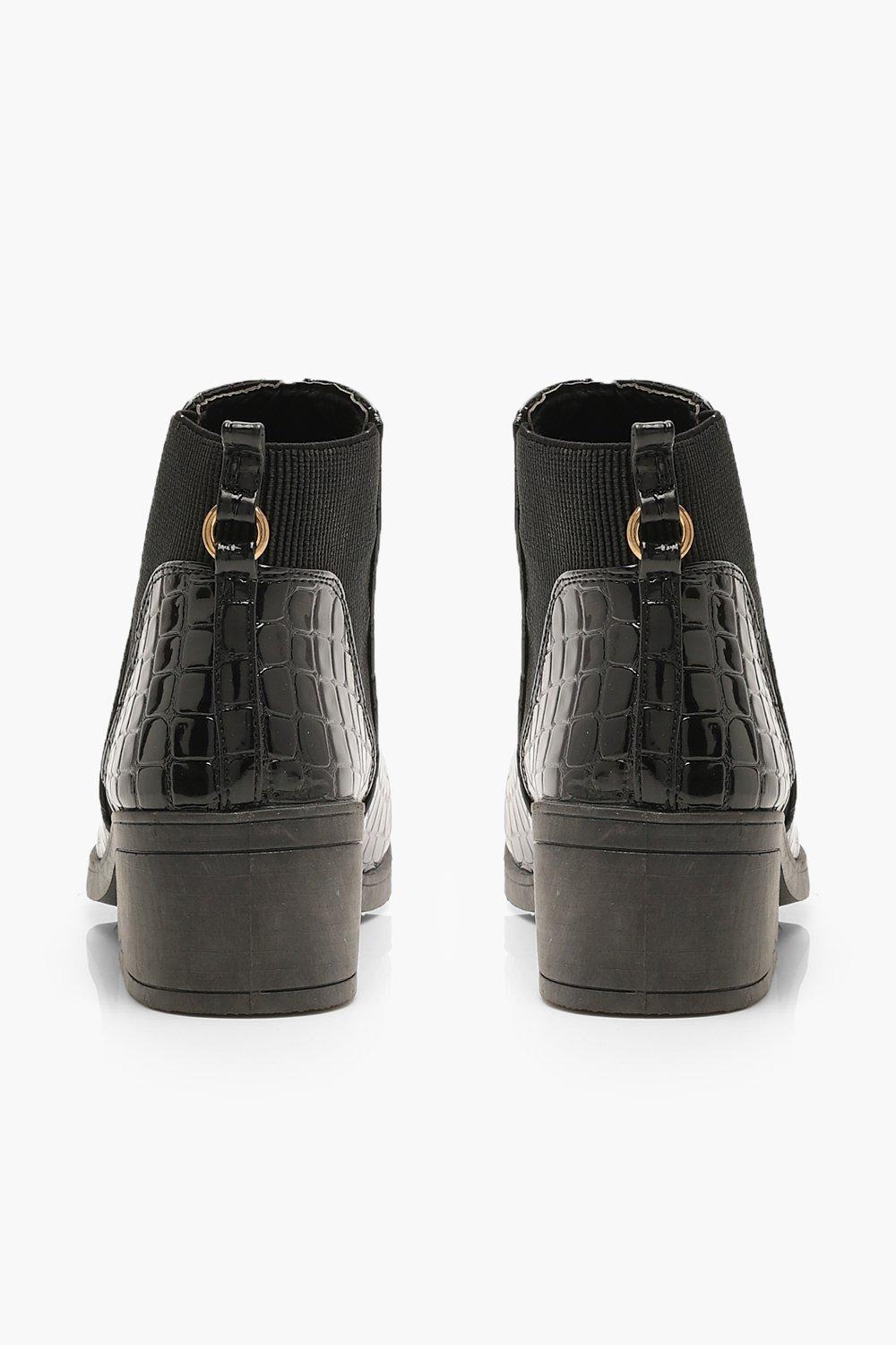low block heel chelsea boots