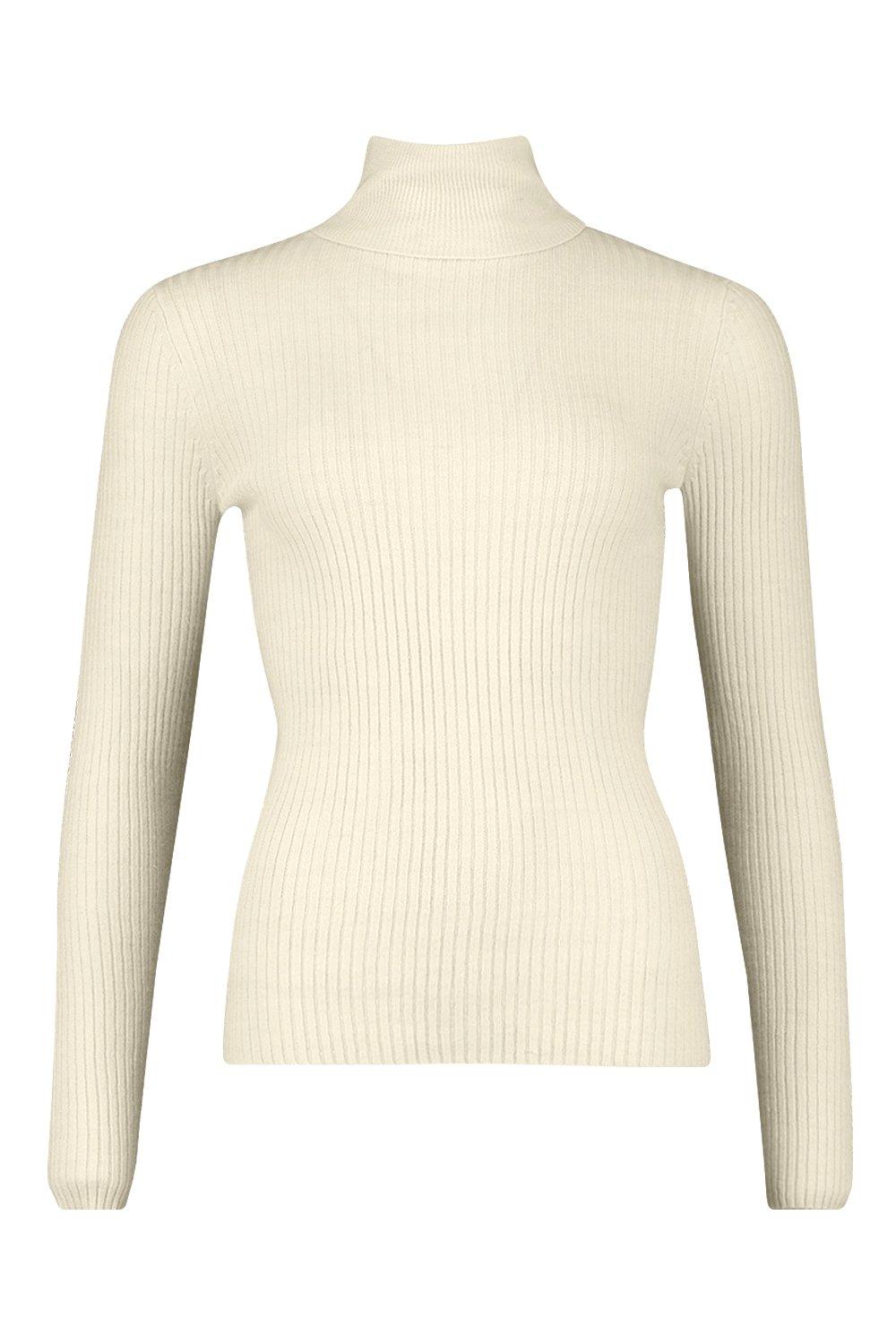 fine knit polo neck