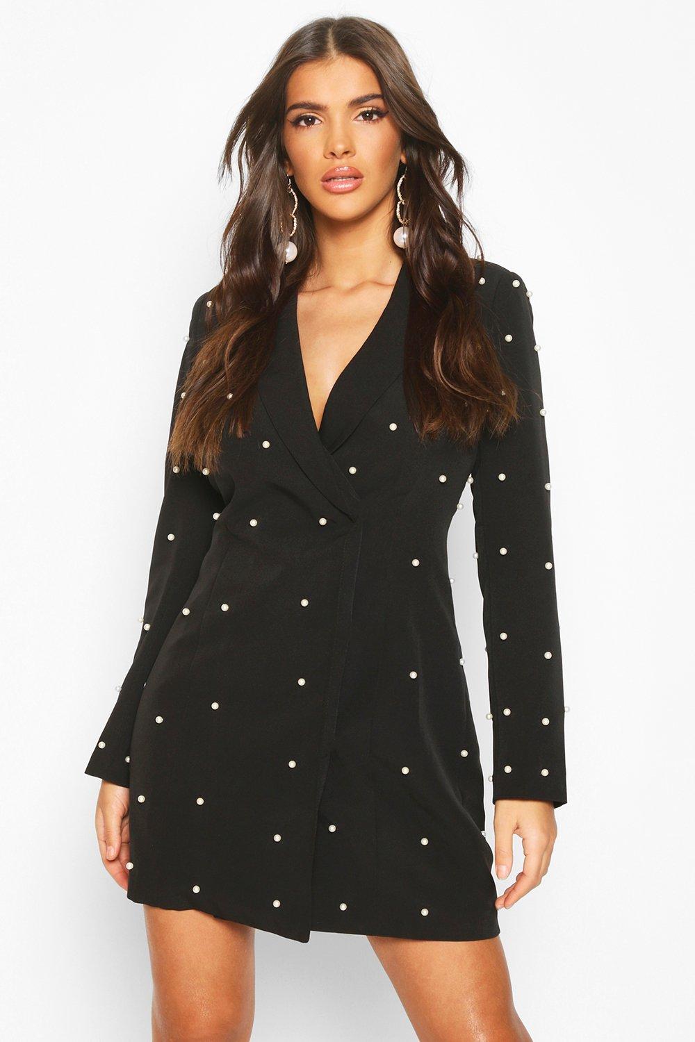 pearl blazer dress