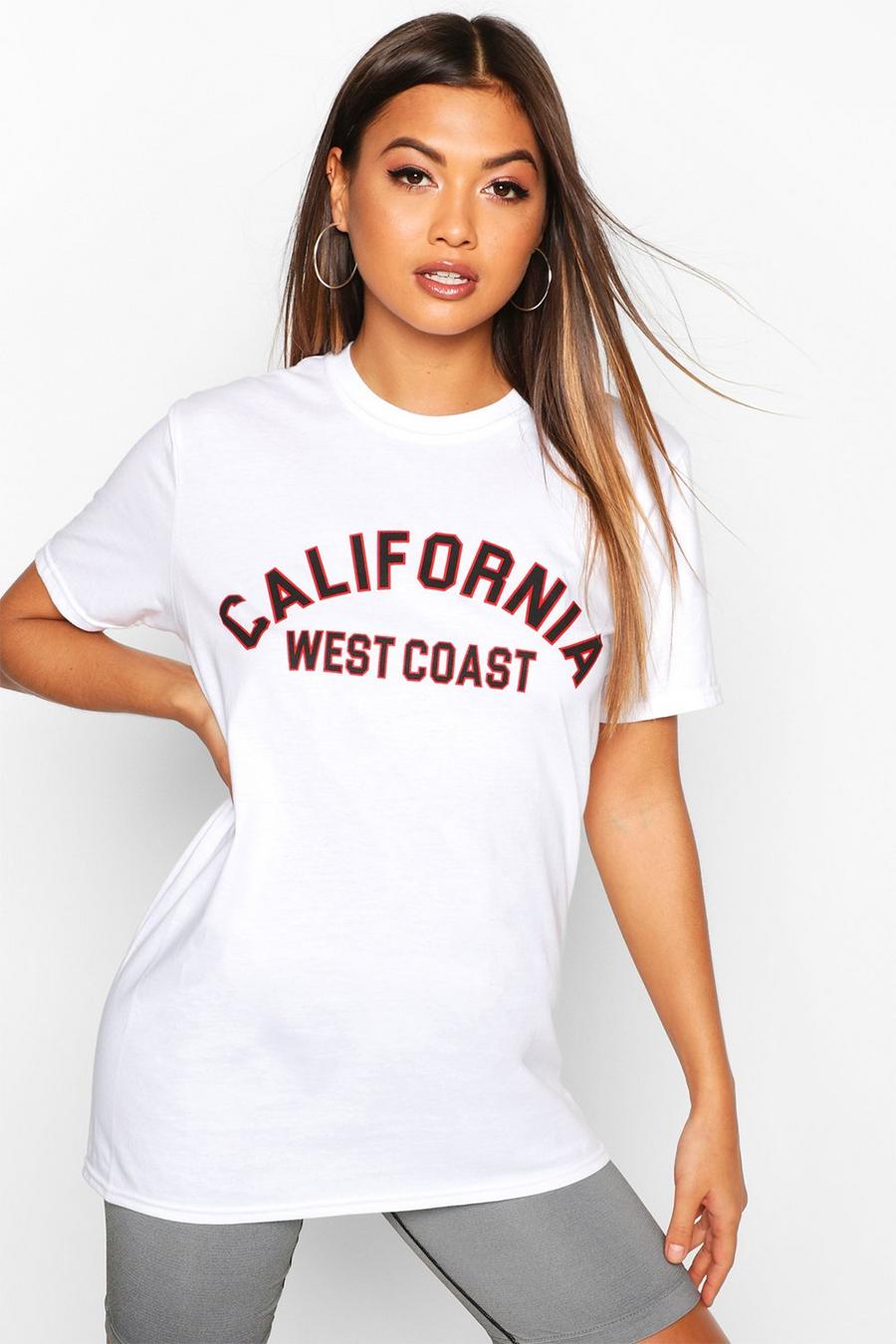 Fit "California" Oversize träningstopp med slogan image number 1