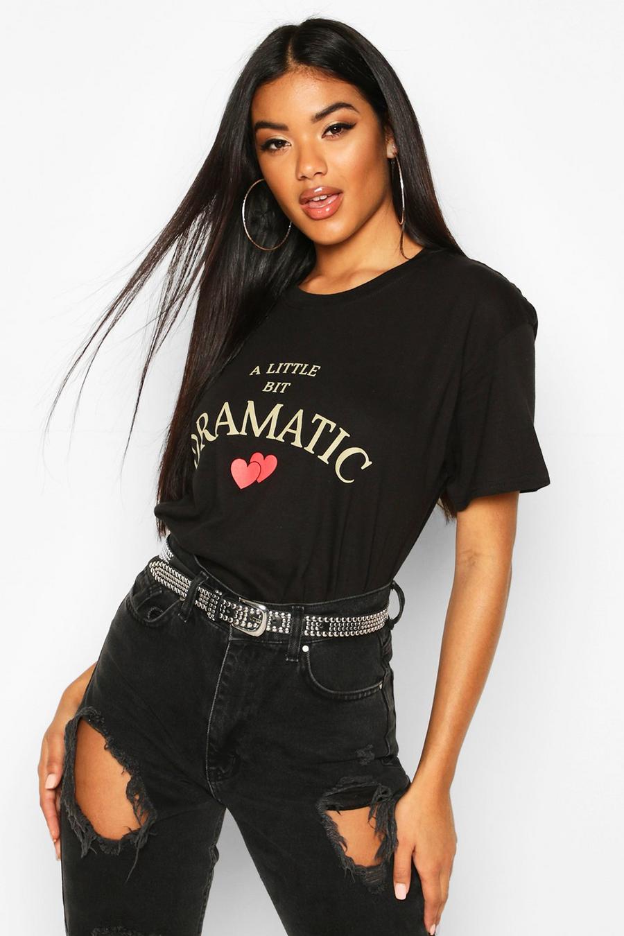 T-Shirt mit „Dramatische Heart“-Print image number 1
