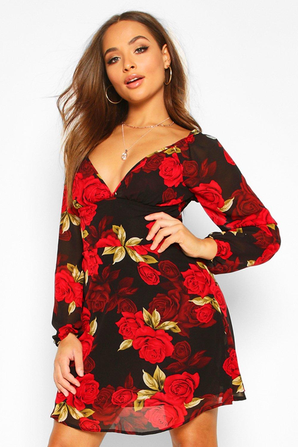 boohoo babydoll dress