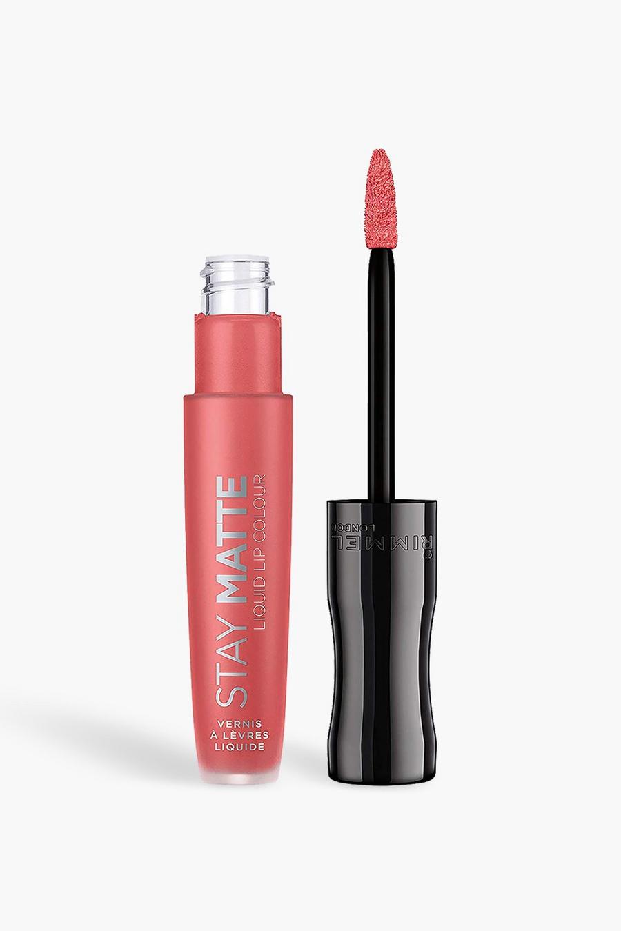 Pink Rimmel London Stay Matte Liquid Lip - Coral Sass image number 1