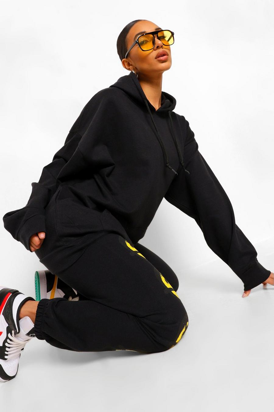 Black Mixa & Matcha Oversize hoodie image number 1