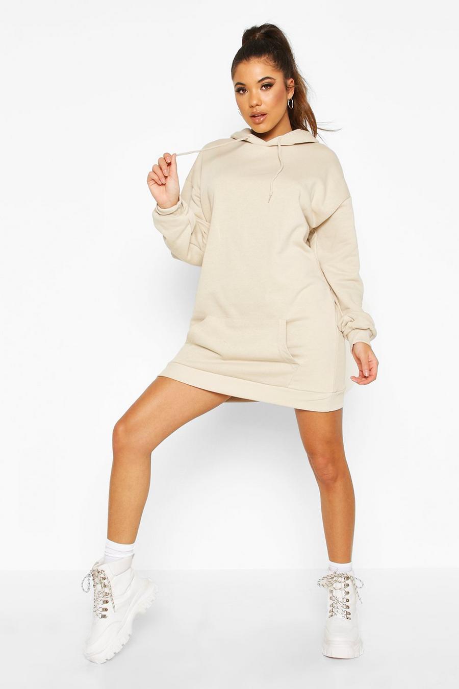 Sand The Basic Mix & Match Oversized Hoodie Dress image number 1