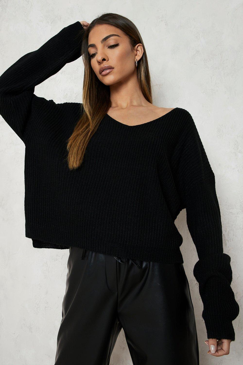 Cropped clearance fisherman pullover