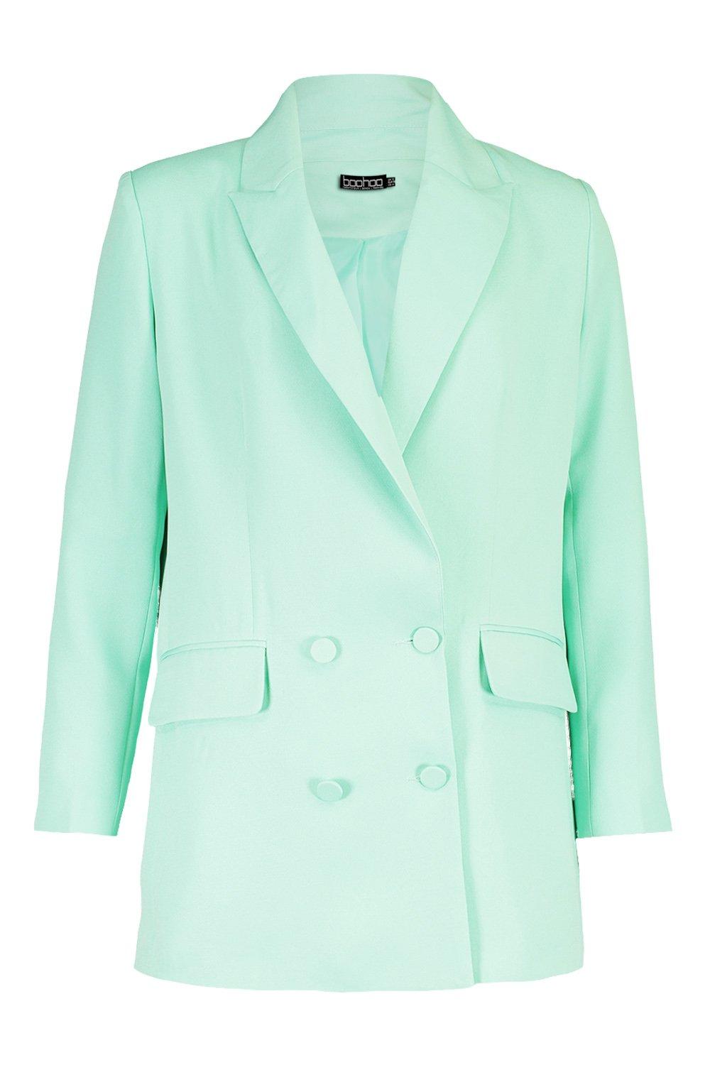 boohoo green blazer