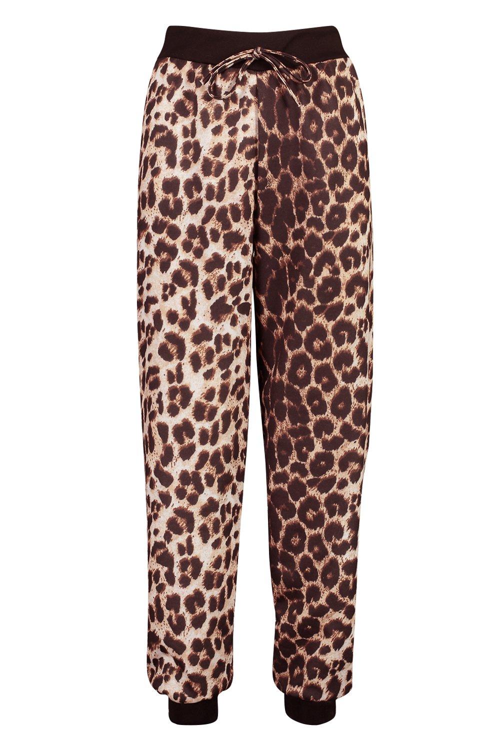 leopard joggers