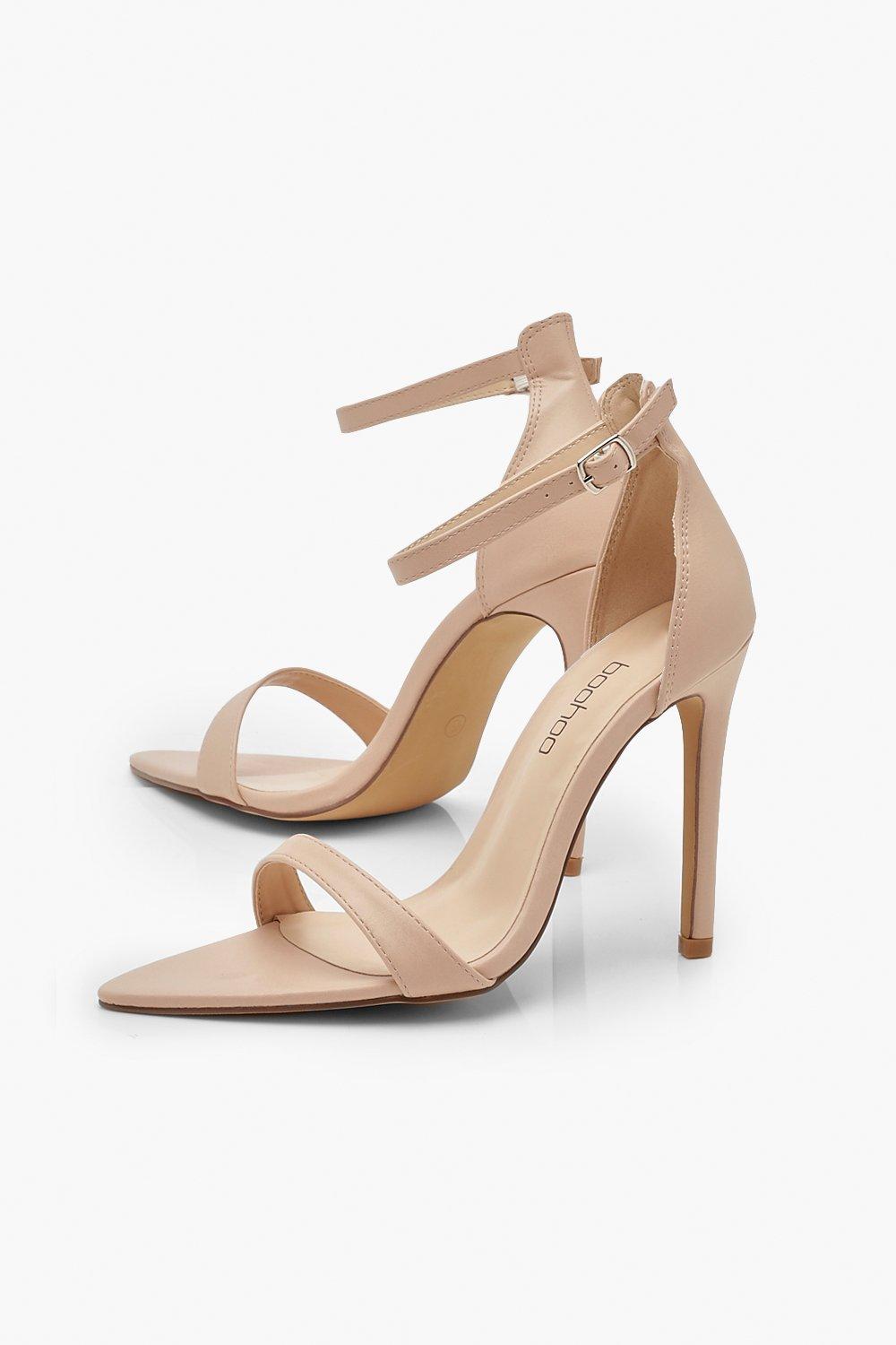 Pointed toe barely there hot sale heels