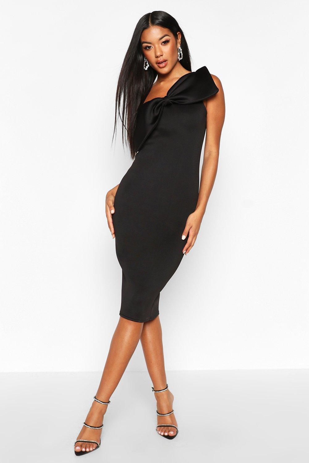 boohoo bow dress