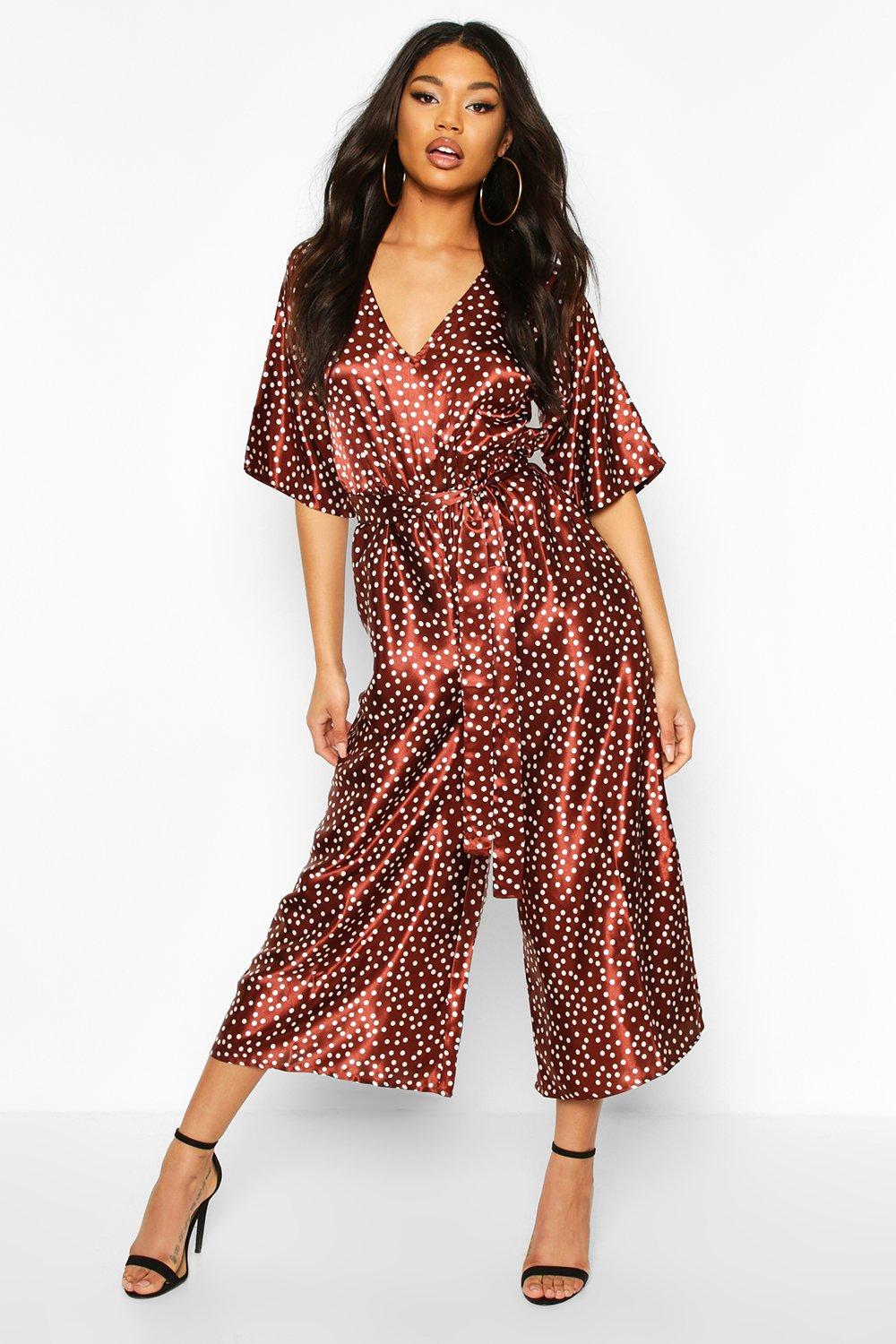 belted culotte jumpsuit