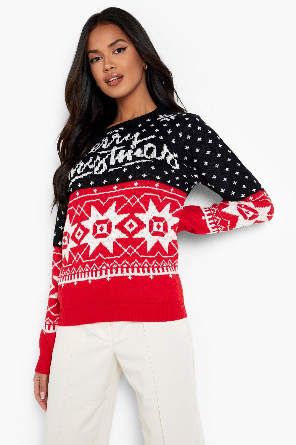 black fairisle jumper