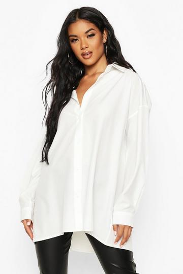 White Extreme Oversized Shirt