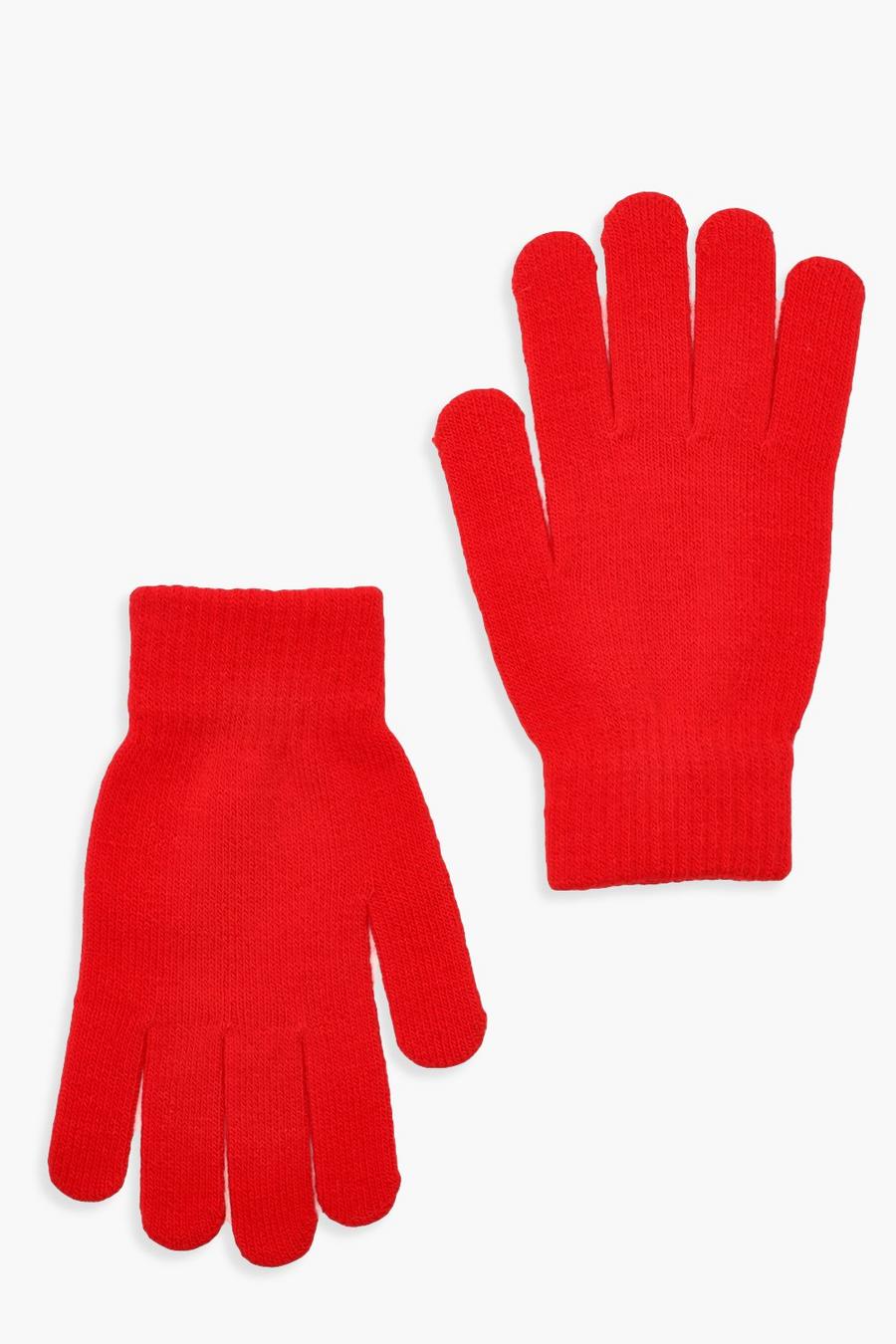 Red Basic Gloves image number 1