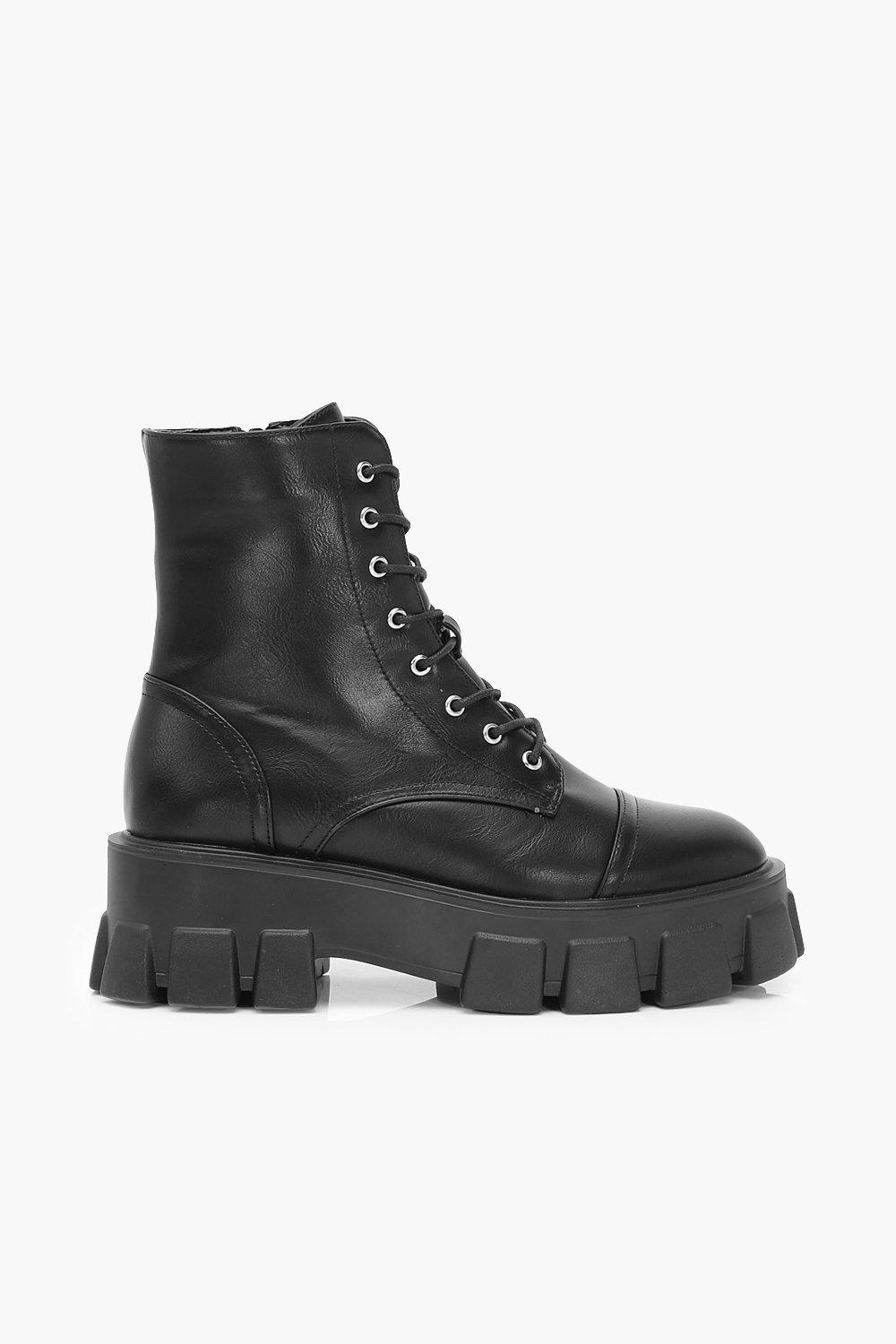 boohoo combat boots